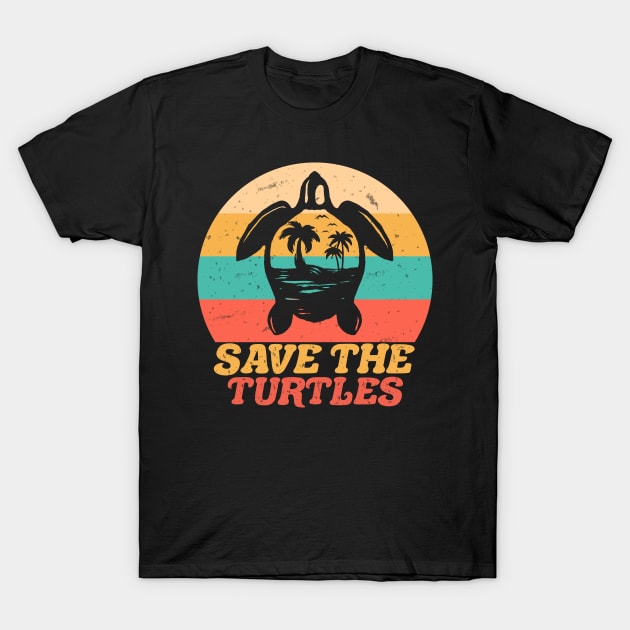 Save The Turtles Vintage T-Shirt by mansour